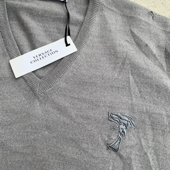 Versace Collection Medusa Knit Sweatshirt - Picture 3 of 10